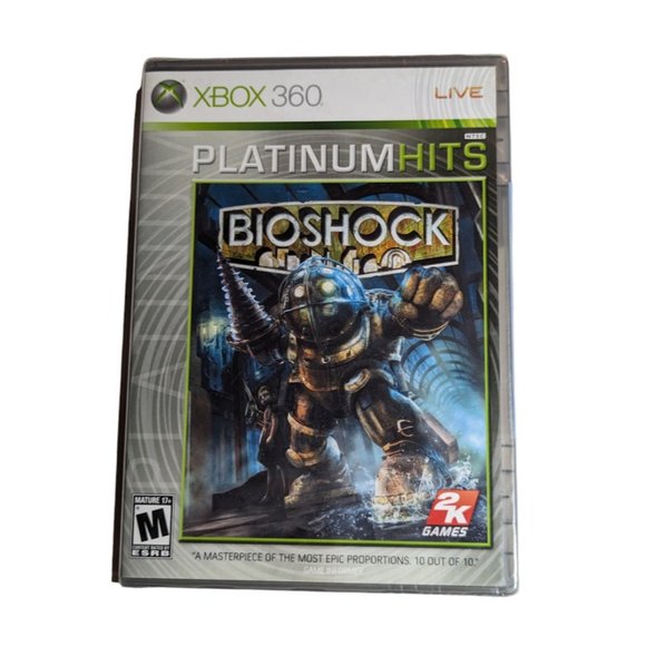 Bioshock Xbox 360 2000s Vid Game Platinum Hits Edition 2007 2K Games New Sealed - Picture 14 of 14
